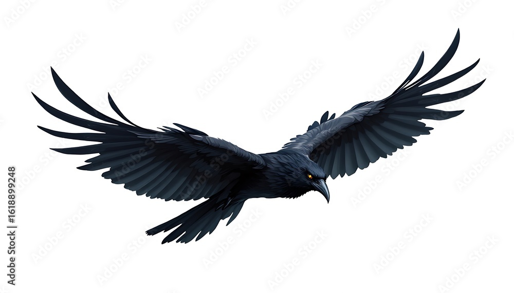 Obraz premium crow on the ground