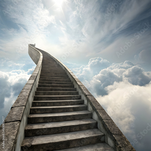 staircase looping in the sky with no end chasin