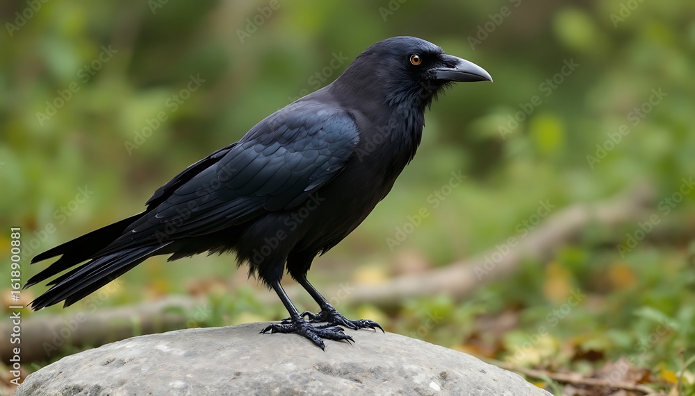 Obraz premium crow on the ground