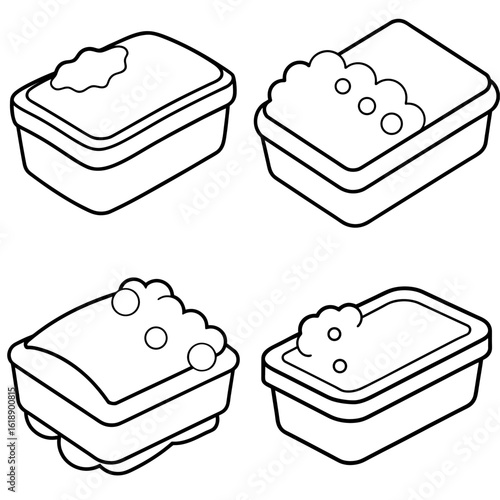 Soap Box Coloring Page - Outline Vector Illustration for Kids and Adults