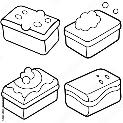 Soap Box Coloring Page - Outline Vector Illustration for Kids and Adults