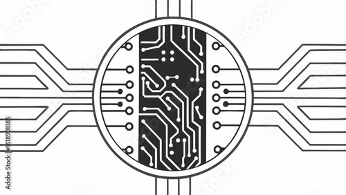 Sleek blockchain technology graphic element for modern fintech designs and innovative cryptocurrency marketing visuals, conveying digital finance concepts