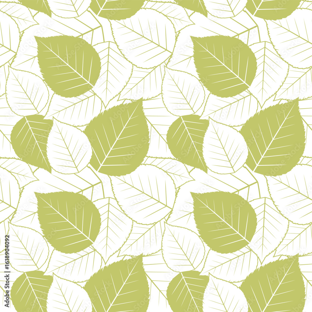 Obraz premium Seamless pattern with autumn leaves. Vector illustration.