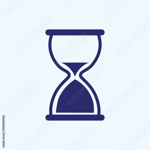 Hourglass vector icon. Sand clock symbol. flat vector illustration design