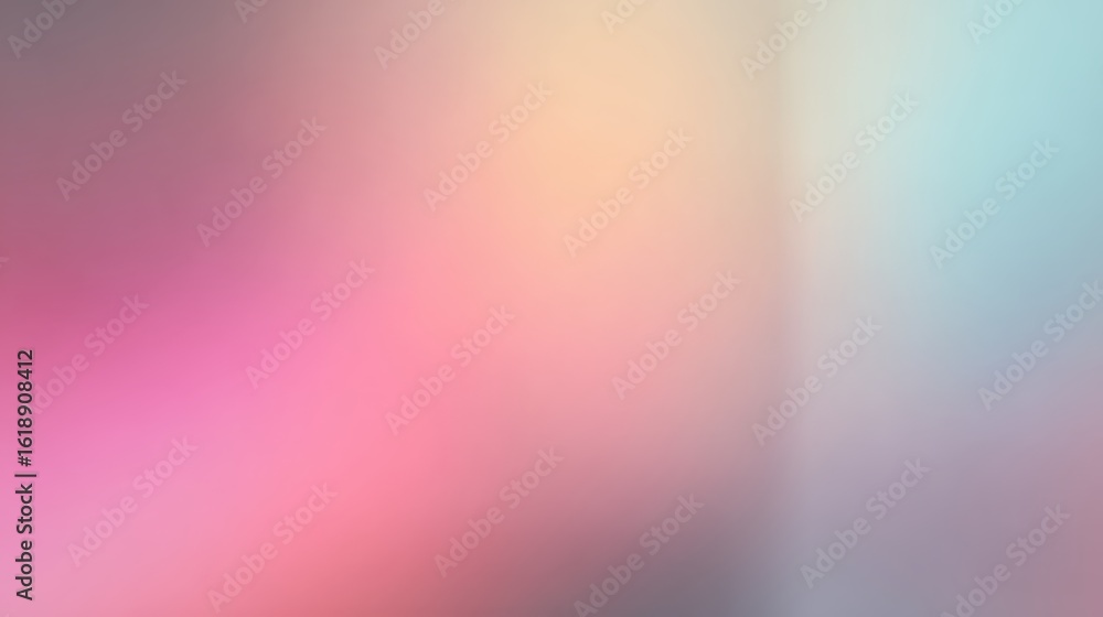 Fototapeta premium Pastel color gradient background soft pink blue hues dreamy design,