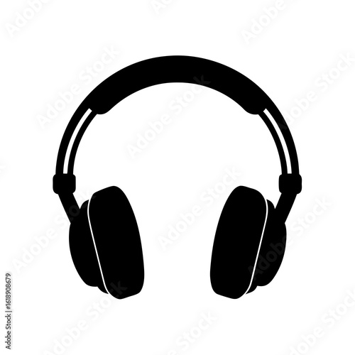 headphones on white background