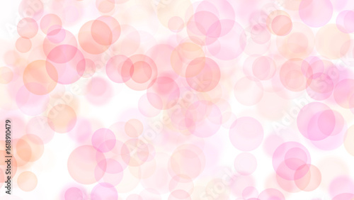 Peach and Pink Bokeh Light PNG