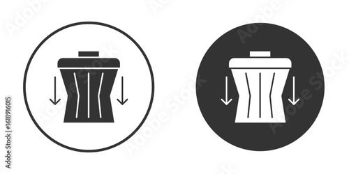 Waste reduction icon, flat vector simple element illustration from editable concept