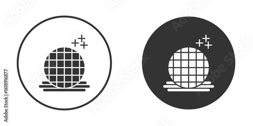 Stroopwafel cookies icon, flat vector simple element illustration from editable concept