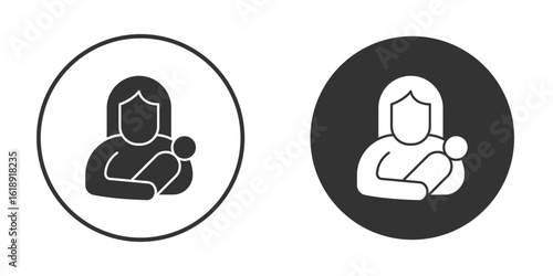Postnatal care icon, flat vector simple element illustration from editable concept
