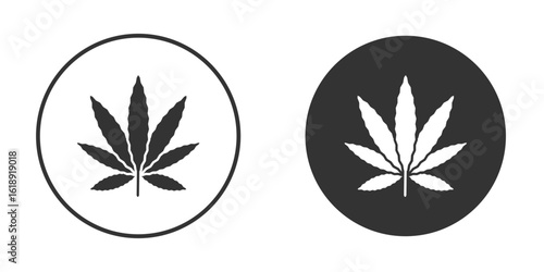 Marijuana icon, flat vector simple element illustration from editable concept