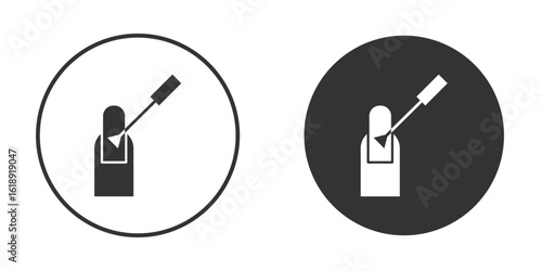 Manicure icon, flat vector simple element illustration from editable concept