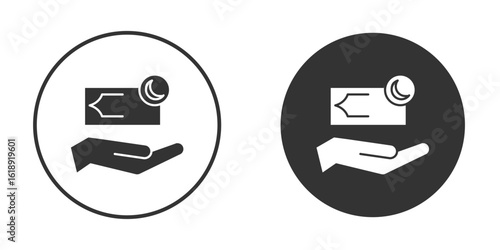 Infaq icon, flat vector simple element illustration from editable concept