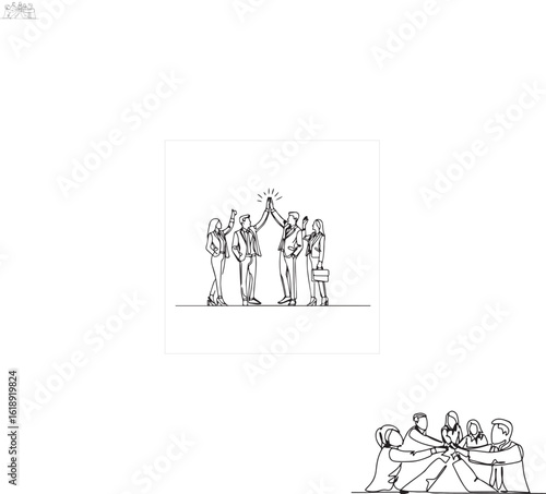 Celebrating success with a highfive
