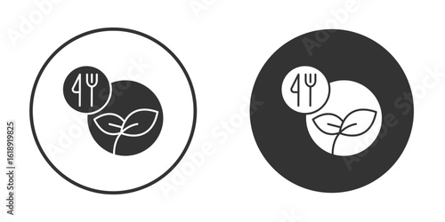 Healthy food icon, flat vector simple element illustration from editable concept