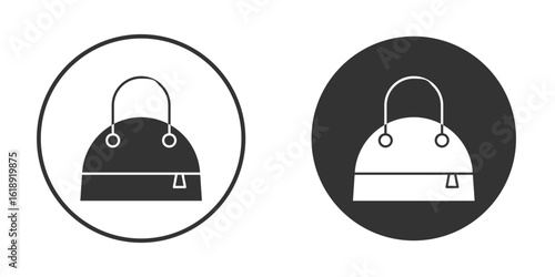 Hand bag icon, flat vector simple element illustration from editable concept