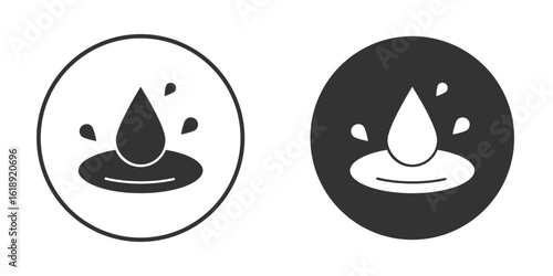 Essentials oil drop icon, flat vector simple element illustration from editable concept