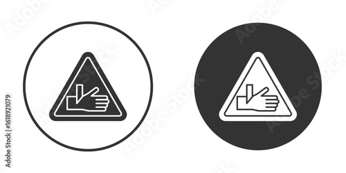 Cutting hand straight blade signs, flat vector simple element illustration from editable concept
