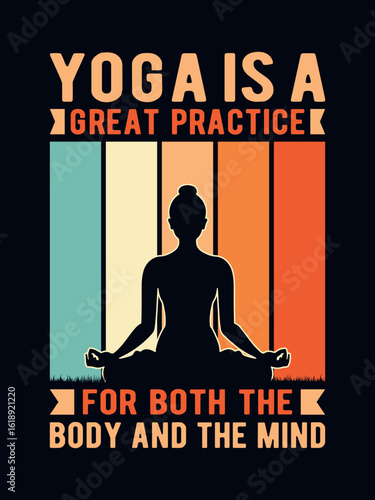 Yoga t-shirt design 