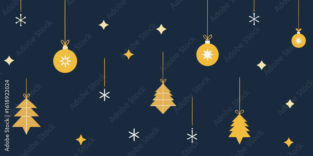 Fototapeta premium Golden stars illuminate a blue background, perfect for a festive Christmas or European-themed design