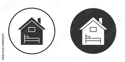 Accomodation icon, flat vector simple element illustration from editable concept