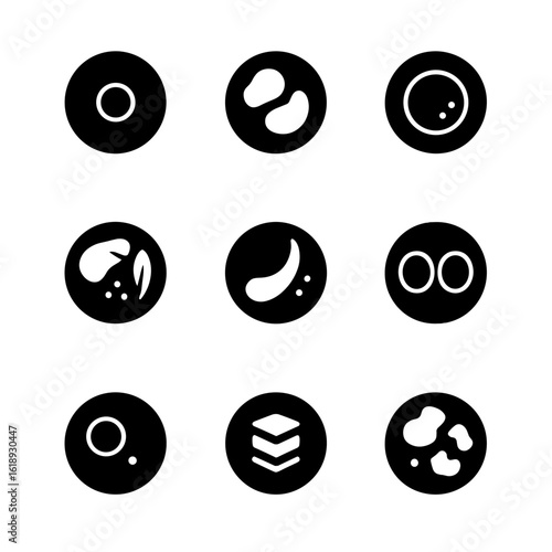 Plating Style Icons. Solid, filled icon set of plating styles: minimalist plating, rustic plating, modern plating, classic plating