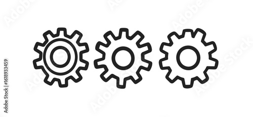 The brain is in a state of cogwheels chaos, with a focus on cogwheel and gear mechanism settings as tools, making it fun to draw a modern person icon or sign with gears, which can be used as a