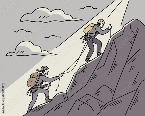 Mountain Climbing Adventure | Extreme Rock Climbing Scene