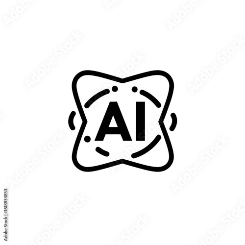 The stock icon is characterized by its modern and linear style, suitable for mobile concepts and web design, featuring a modern stock symbol illustration with flat and simple element graphics