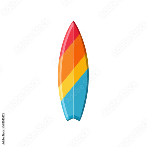Colorful Surfboard Isolated...