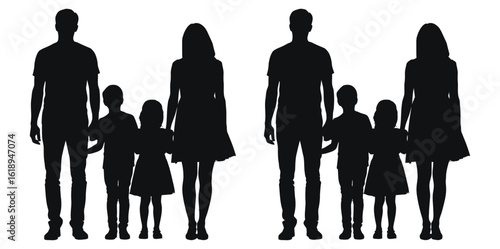 Family silhouettes,Happy family silhouette set.family silhouettes on isolated background. Happy family silhouette,Family silhouette, Family ESP 10,Family clip ar,Family silhouette bundle,Family vector