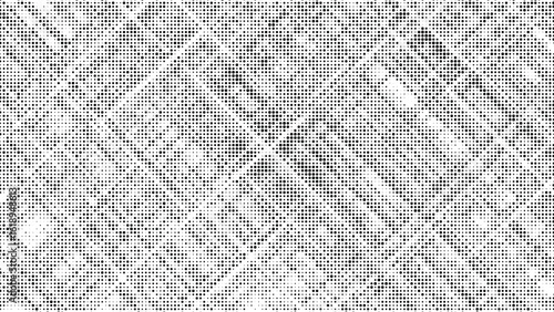 Abstract Monochrome Background with a Complex and Distorted Diagonal Weave Pattern and Chaotic Lines.