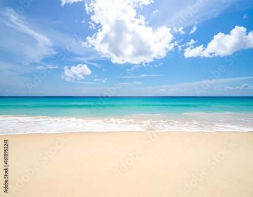 Wallpaper Mural Beautiful tropical beach scene Torontodigital.ca