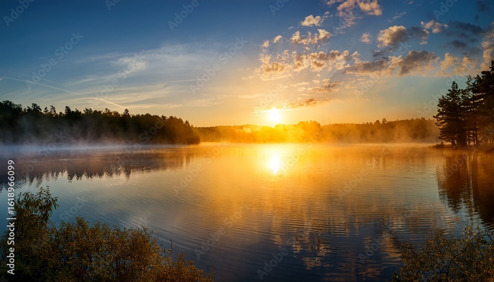 as golden orb of sun gently kissed edge of horizon casting a warm glow upon tranquil lake wisps of ethereal mist gracefully danced upwards enveloping surroundings in a serene and introspective atmo as golden orb of sun gently kissed edge of horizon casting a warm glow upon tranquil lake wisps of ethereal mist gracefully danced upwards enveloping surroundings in a serene and introspective atmo
