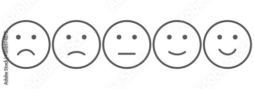 Smiley icon line set. Emoji icon collection containing happy emotion, sad, smiling, surprised, angry, relaxed, confused, laughing, excited and shocked emoticon icons. Vector outline illustration.