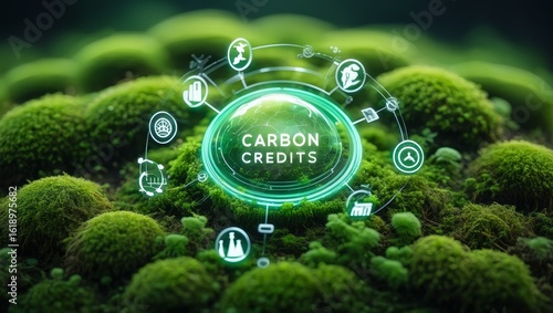 Carbon Credits Concept – Sustainable Future and Environmental Finance