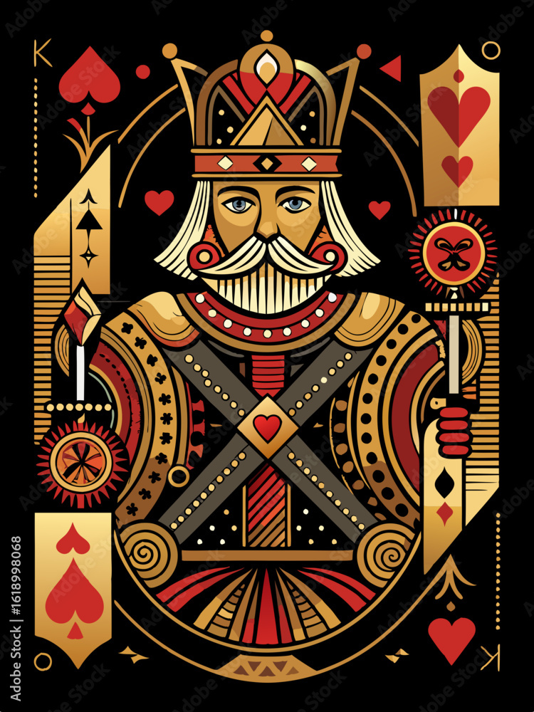 Fototapeta premium king of cards