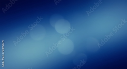Abstract Blue Gradient with Blurred Light Circles Background