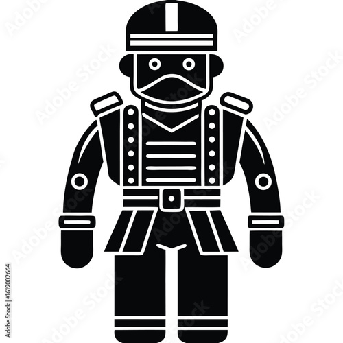 toy soldier vector icon