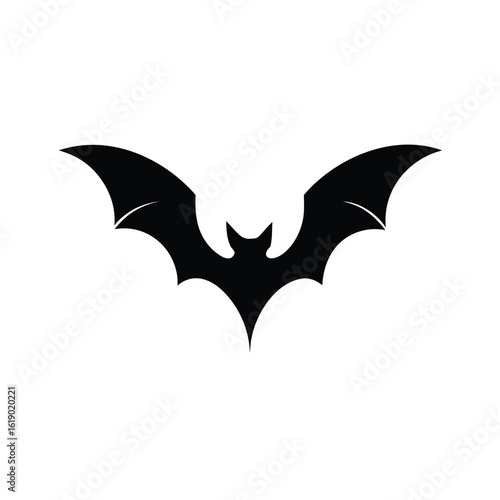 Wallpaper Mural Bat silhouette halloween vector illustration. Black  bat silhouette vector logo, icon. Torontodigital.ca