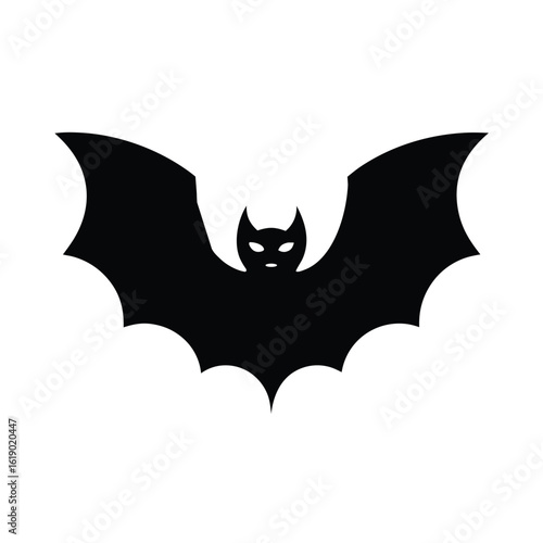 Wallpaper Mural Bat silhouette halloween vector illustration. Black  bat silhouette vector logo, icon. Torontodigital.ca