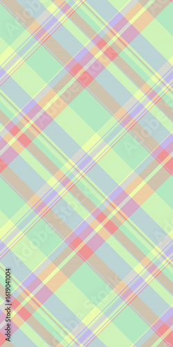 Oilcloth textile texture tartan, school background seamless check. Couch vector pattern plaid fabric in light and lime colors.