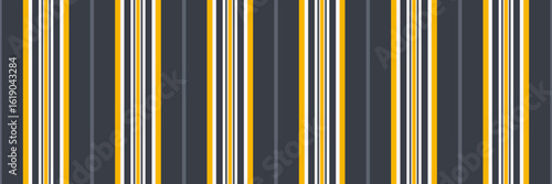Iebsite fabric texture vector, direct lines textile vertical. Sade seamless pattern background stripe in dark and white colors.