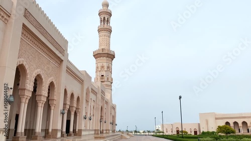 Seeb, Muscat, Oman 16 July 2024.The Jamea Sayyida Fatima bint Ali Al Said Mosque is a serene place of worship, showcasing Oman’s rich Islamic heritage and elegant architecture.