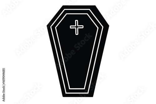 coffin stake vector icon