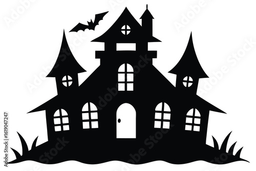 Wallpaper Mural haunted house vector icon Torontodigital.ca