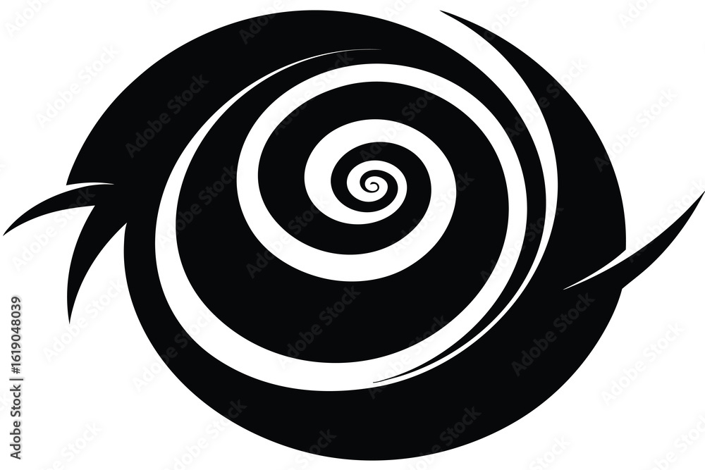 Naklejka premium haunted swirl vector icon