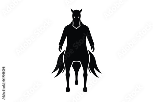 headless horseman vector icon