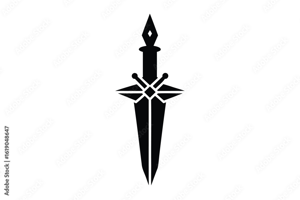 Fototapeta premium mystic dagger vector icon