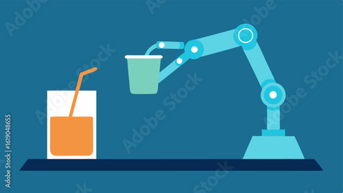 Comparison Scene Design a sidebyside comparison of a human hand reaching for a glass of water and the robot arm exeing the same task. The human hand appears relaxed and natural